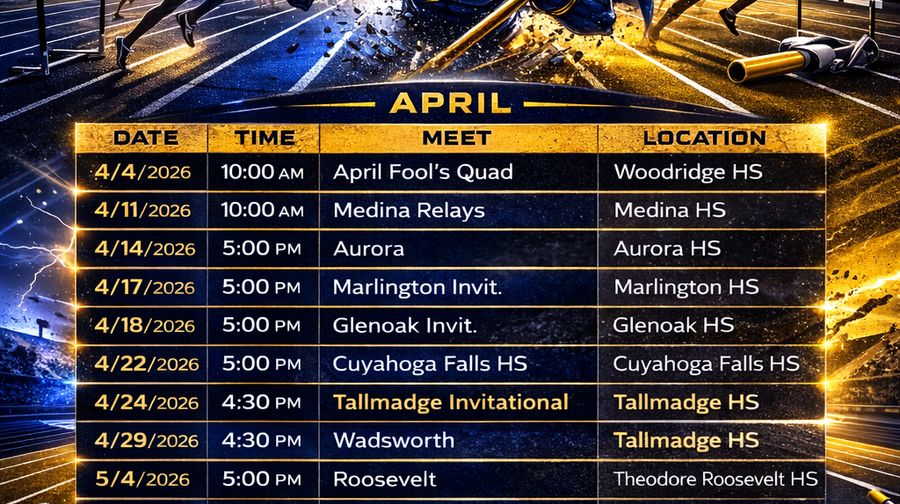 Track & Field Schedule